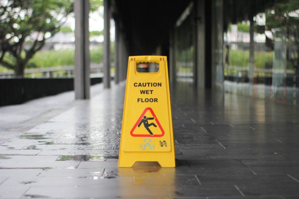 caution wet floor