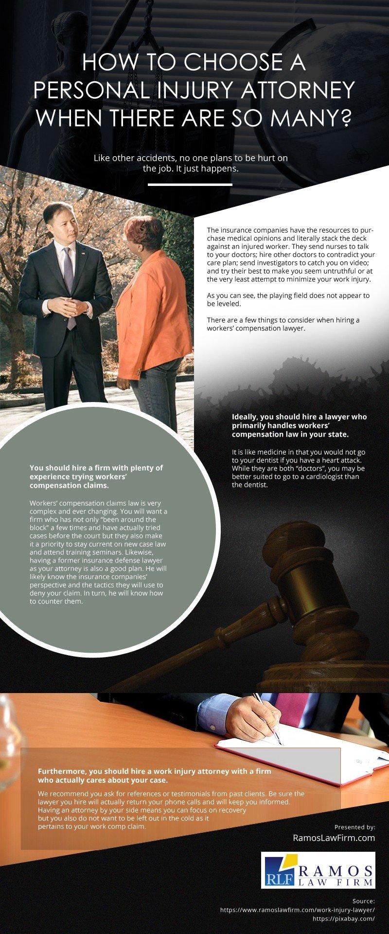 How to Choose a Personal Injury Attorney When There are so Many? [infographic]
