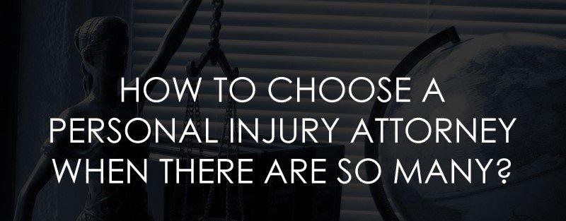 How to Choose a Personal Injury Attorney When There are so Many? [infographic]