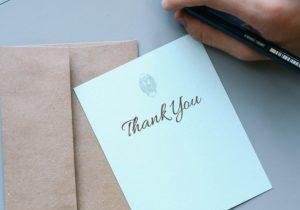 Don’t Forget to Say Thank You